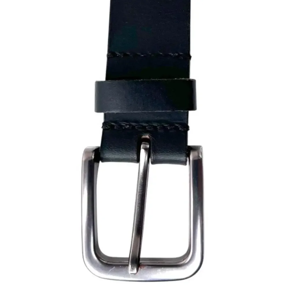 Timberland Genuine Leather Belt in Black Classic Minimalist Casual Men's Size 36